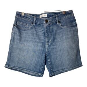 LOFT Jean Shorts Jorts Denim Size 28 = 6 Medium Wash Stretch Inseam 6"